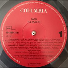 Виниловая пластинка NAS - ILLMATIC 180 GRAM CRYSTAL CLEAR VINYL 12"  3