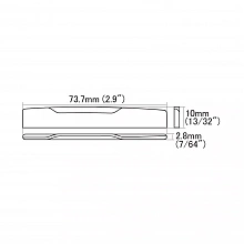 Hosco HSB-SM1 костяной порожек для акустической гитары 2 Hosco HSB-SM1 костяной порожек для акустической гитары 2