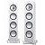 KEF Q750 напольная акустика, Uni-Q, ABR, белый