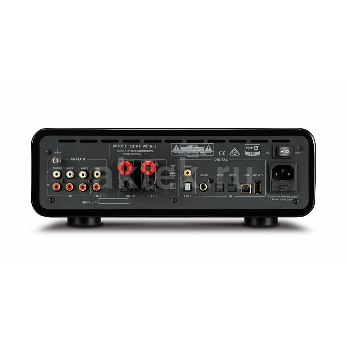 Quad Vena II Black интегральный усилитель, 2×45 Вт, Bluetooth 5