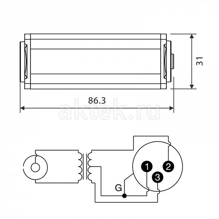 ROXTONE RA2DT-XMPF-RD аудиопереходник, цвет красный, трансформаторная развязка, XLR, RCA 3