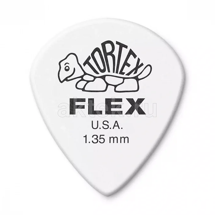 Dunlop 468P135 Tortex Flex Jazz III медиаторы, 1,35 мм