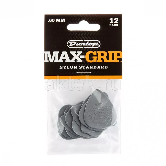 Dunlop 449P060 Max-Grip Nylon Standard 12Pack медиаторы, нейлон, 0,6 мм 4