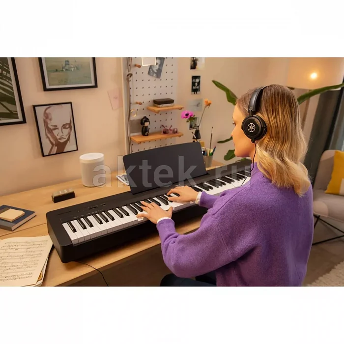 Yamaha P-145B цифровое пианино, 88 клавиш, молоточковая механика, 64 голоса 8