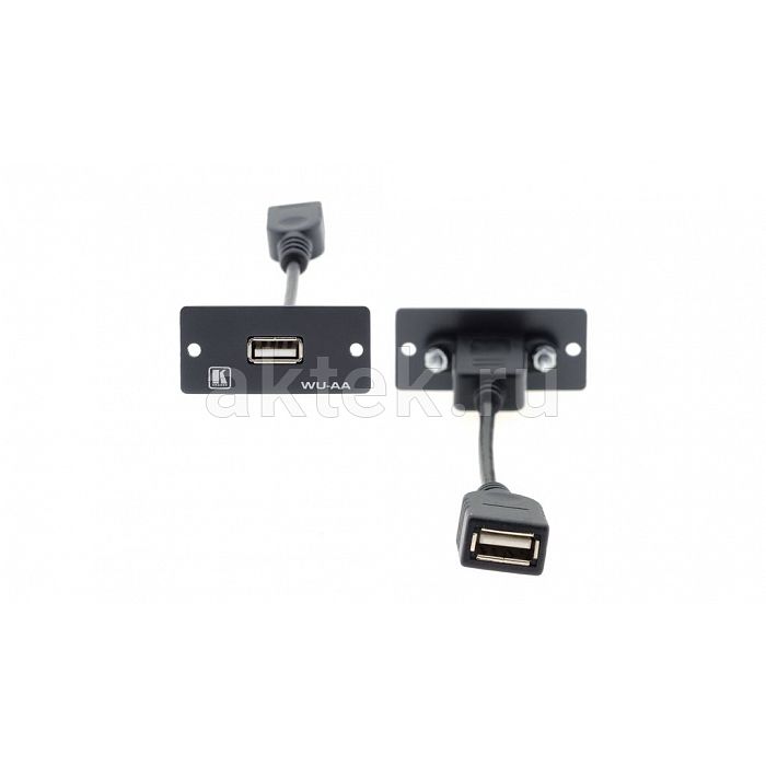Kramer WU-AA(B) Black USB-модуль-переходник, розетка Type-A–Type-A