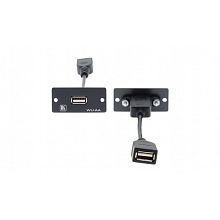 Kramer WU-AA(B) Black USB-модуль-переходник, розетка Type-A–Type-A