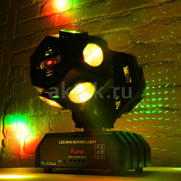 Вращающаяся голова SkyDisco 12 LED Moving Head Plus 5