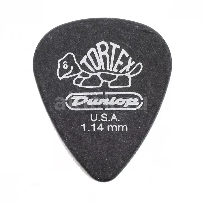 Dunlop 488R114 Tortex Pitch Black Standard медиаторы, 1,14 мм