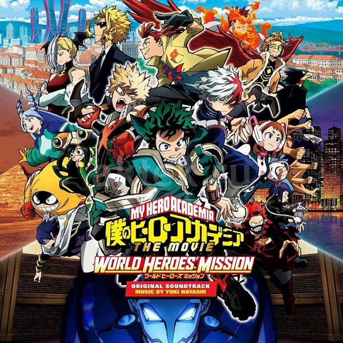 Виниловая пластинка YUKI HAYASHI - MY HERO ACADEMIA WORLD HEROES BLACK VINYL 12"