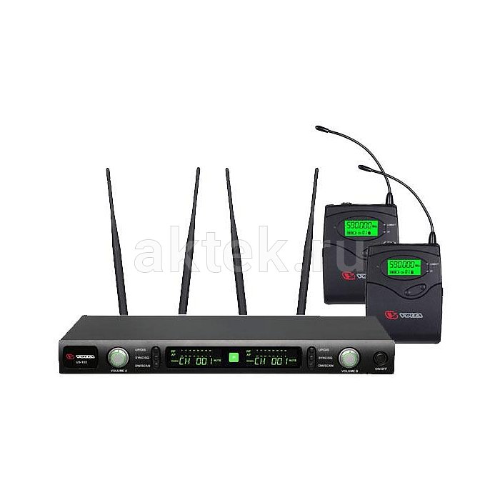 VOLTA US-102H (572-611.8 MHz) радиосистема с головным и петличным микрофонами