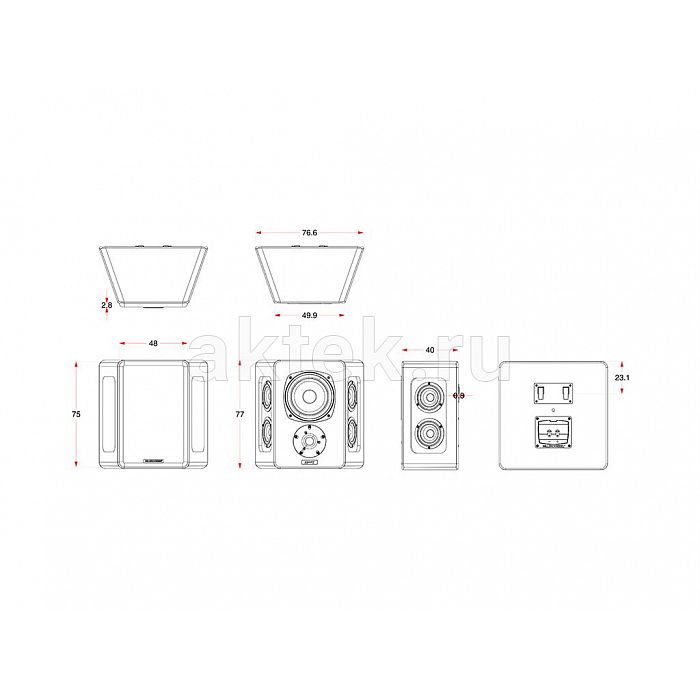 M&K Sound S300T White Satin/White Cloth пассивная трипольная АС-6,5дюйма/25–400Вт 2