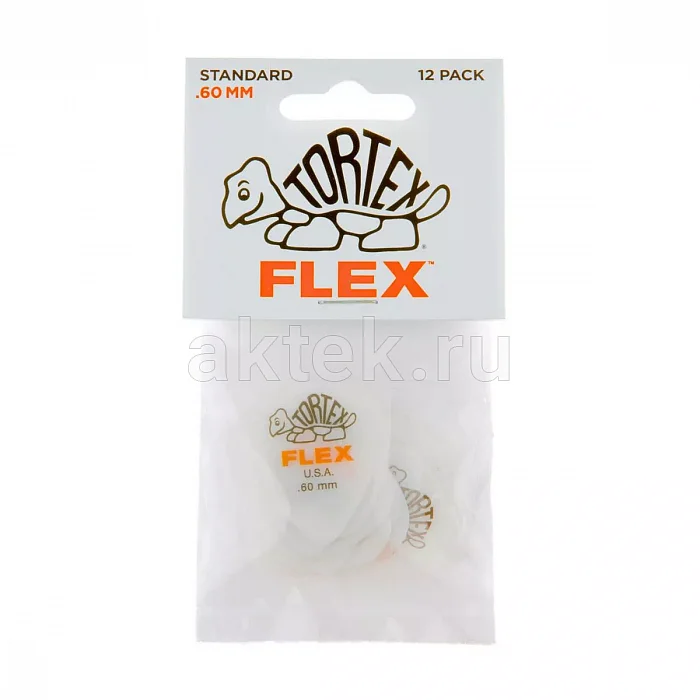 Dunlop 428P060 Tortex Flex Standard 12Pack медиаторы, 0,6 мм 3