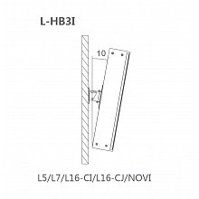 RFIntell L-HB3I WH Белый настенный кронштейн с наклоном и поворотом