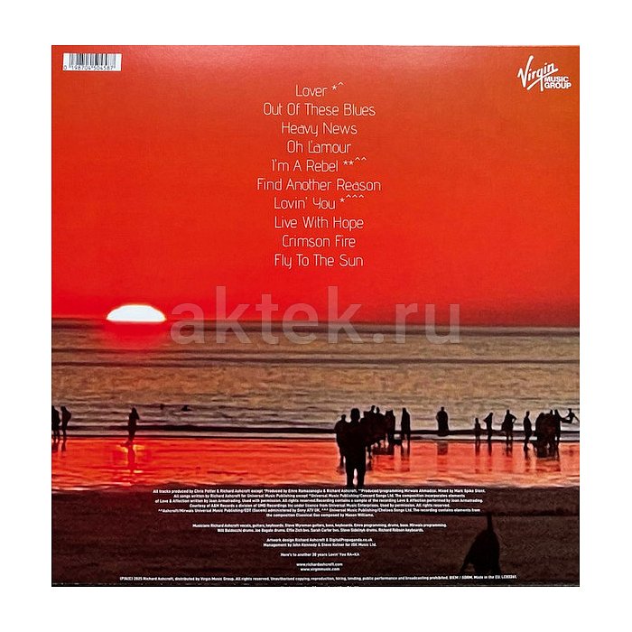 Виниловая пластинка RICHARD ASHCROFT - LOVIN YOU 180 GRAM BLACK VINYL 12" 2