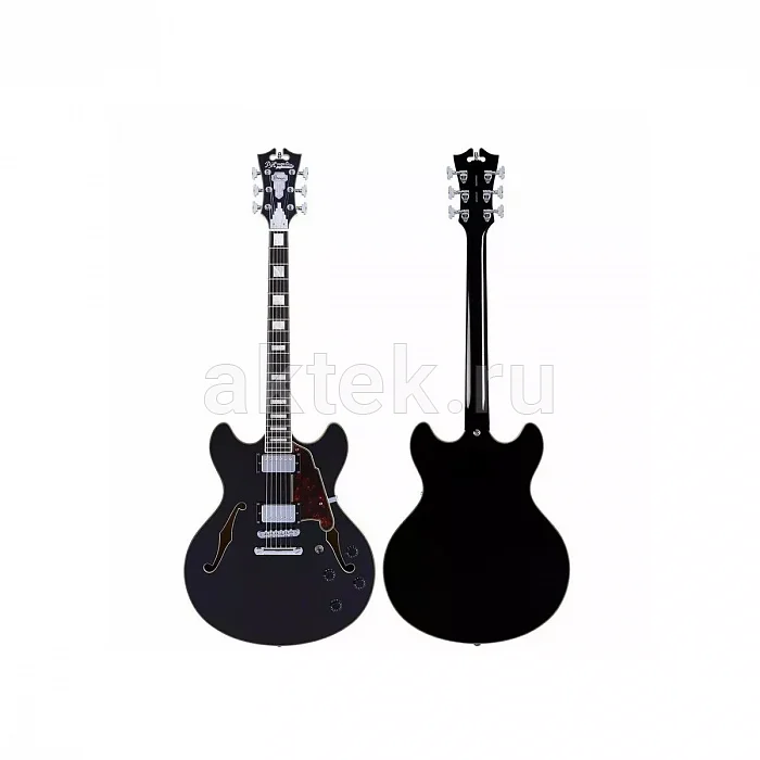 D'Angelico Premier DC Black Flake электрогитара, HH, корпус из клёна 4