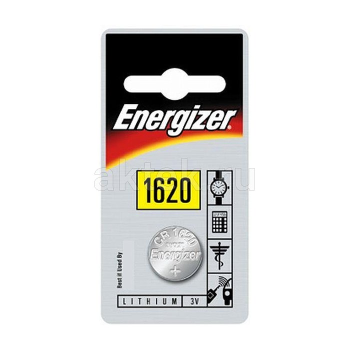 Батарейка таблетка Energizer CR1620 1шт. 2