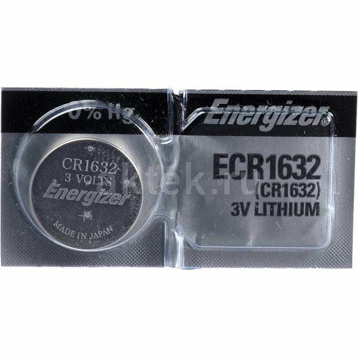 Батарейка таблетка Energizer CR1632 1шт. 2
