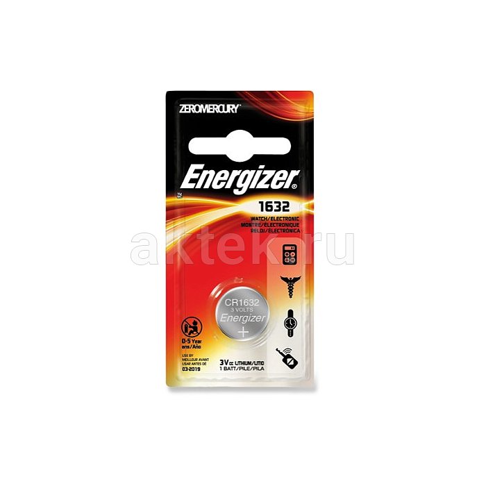 Батарейка таблетка Energizer CR1632 1шт. 3