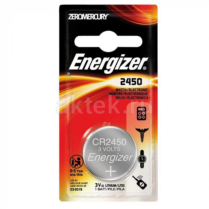 Батарейка таблетка Energizer CR2450 1шт. 3