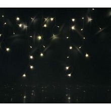 Гирлянда Айсикл (бахрома) NEON-NIGHT 176x11 Вт LED 4,8х0,6м теплый белый