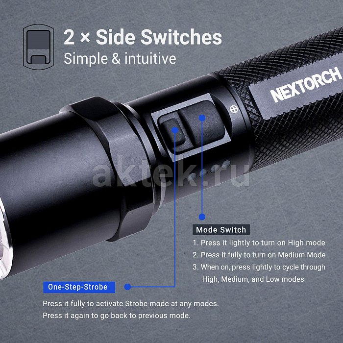 Ручной фонарь NEXTORCH P81 6