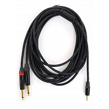 AuraSonics J35Y2J63-3-LONG аудио Y-кабель jack 3,5 -> 2 x jack 6,35 3 AuraSonics J35Y2J63-3-LONG аудио Y-кабель jack 3,5 -> 2 x jack 6,35 3
