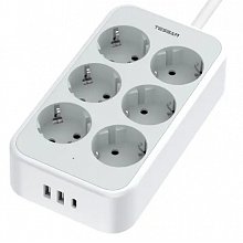 Сетевой фильтр Tessan TS-PS02DE00 Grey