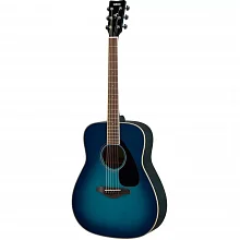 Yamaha FG820 SB акустическая гитара, синий, корпус из красного дерева