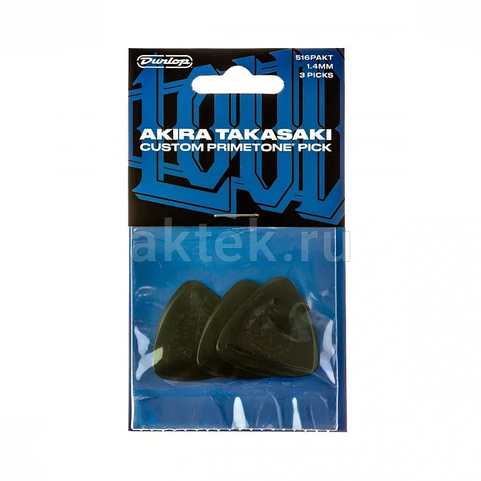 Dunlop 516PAKT Akira Takasaki Primetone медиаторы Ultex, 1,4 мм 4