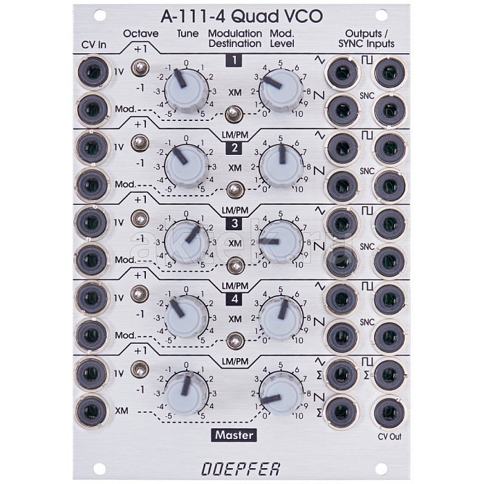 Eurorack-модуль Doepfer A-111-4 Quad Precision VCO
