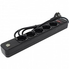 Сетевой фильтр Exegate SP-5-USB-1.8 черный