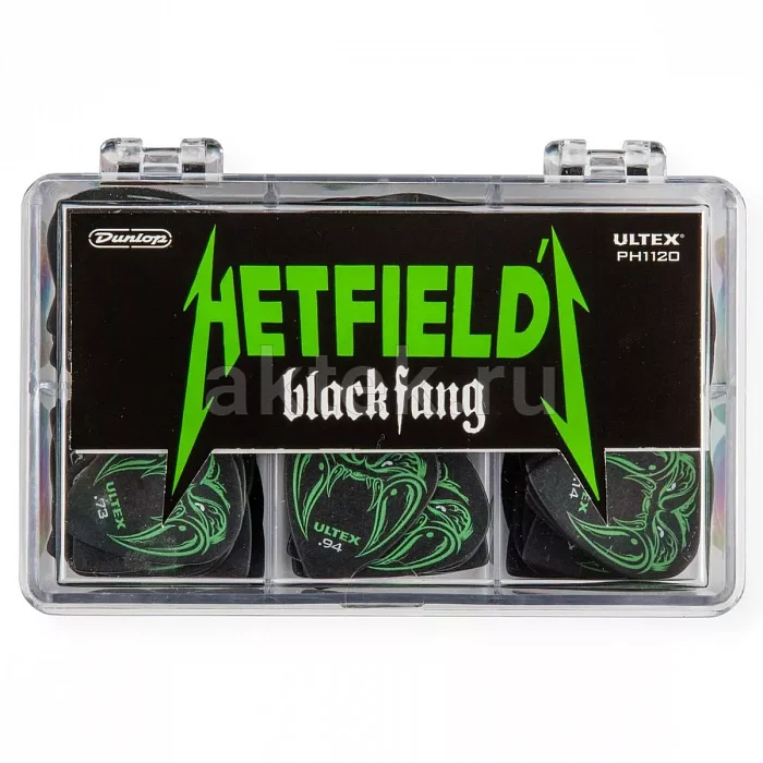 Dunlop PH1120 James Hetfield Blackfang Display набор медиаторов, ultex