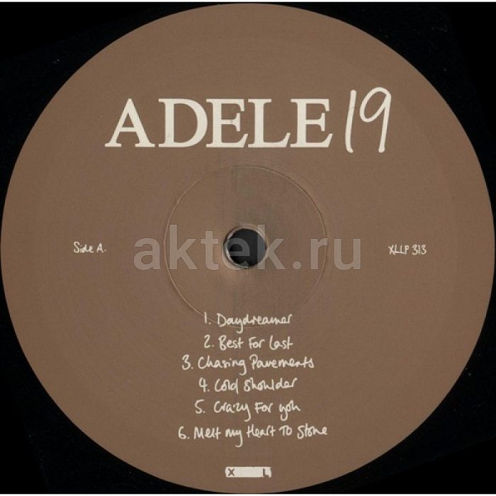Виниловая пластинка ADELE - 19 180 GRAM BLACK VINYL 12" 3