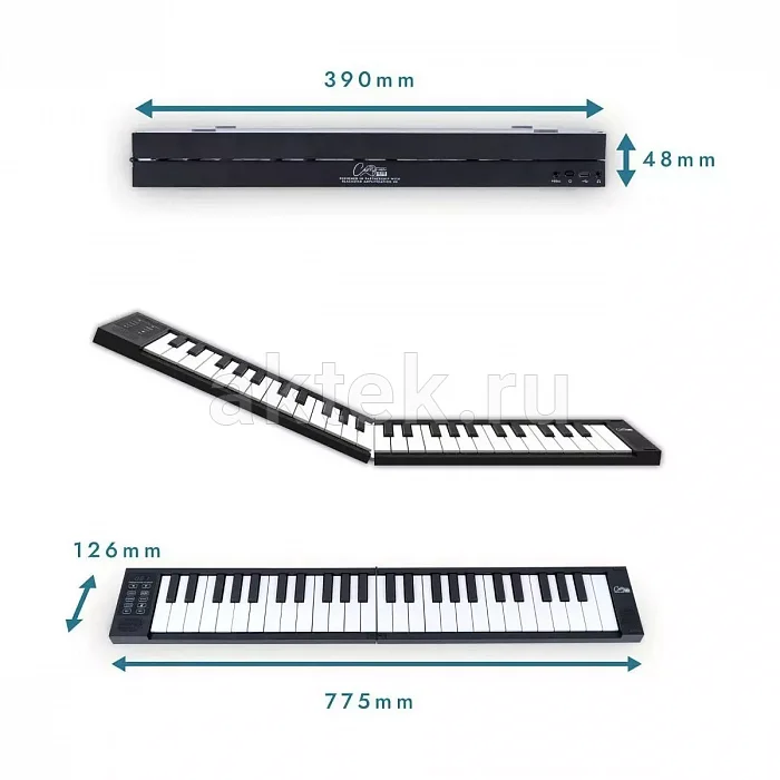 Carry-On FP-49-T-BK Touch цифровое пианино, черный, 49 клавиш, складная конструкция 3