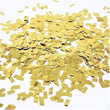 Конфетти металлизированное 10x20мм золото 1кг