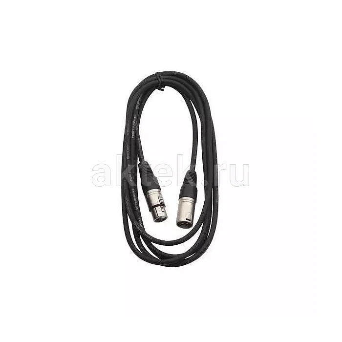 Rockcable RCL30303 D6 микрофонный кабель XLR, 3 м, Ø6 мм