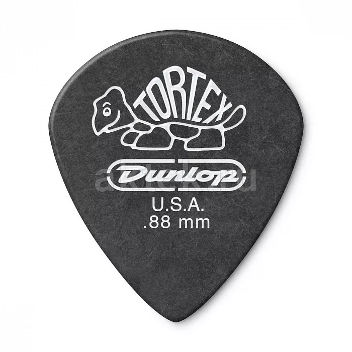 Dunlop 482R088 Tortex Pitch Black Jazz медиаторы, 0,88 мм