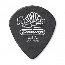 Dunlop 482R088 Tortex Pitch Black Jazz медиаторы, 0,88 мм
