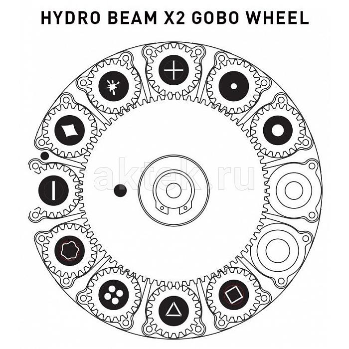 Вращающаяся голова ADJ Hydro Beam X2 8