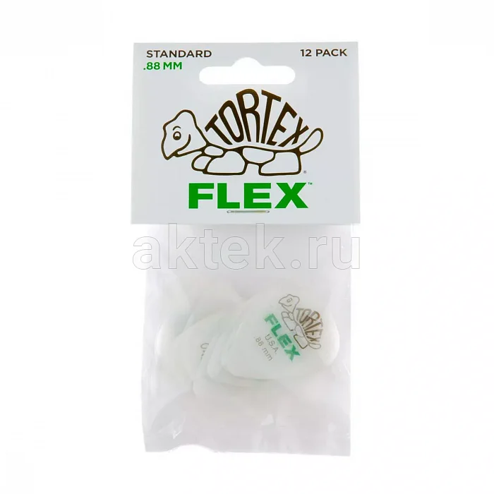Dunlop 428P088 Tortex Flex Standard 12Pack медиаторы, 0,88 мм 3