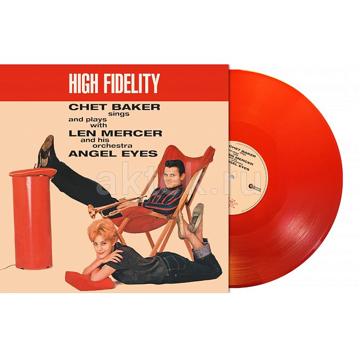 Виниловая пластинка CHET BAKER - ANGEL EYES 180 GRAM RED VINYL 12"