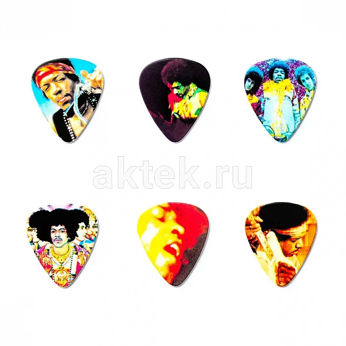 Dunlop JHPT08H Jimi Hendrix Montage Pick набор жёстких медиаторов 2