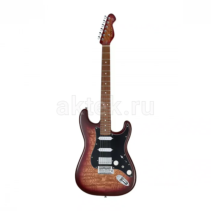 Mooer MSC20 Pro Amber электрогитара, HSS, чехол в комплекте