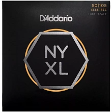 D'Addario NYXL50105 басовые струны, калибр 50-105, никелированная обмотка