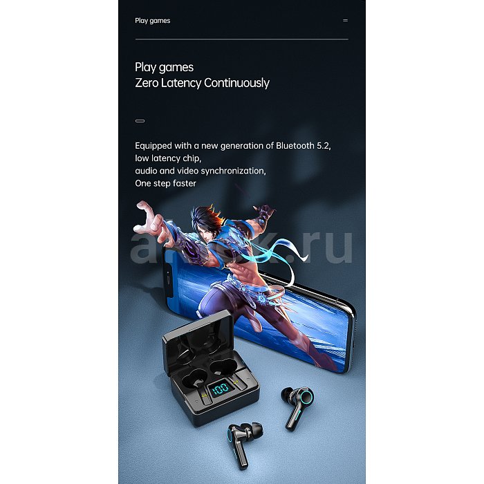 Беспроводные наушники Wireless headset M37 черный 9