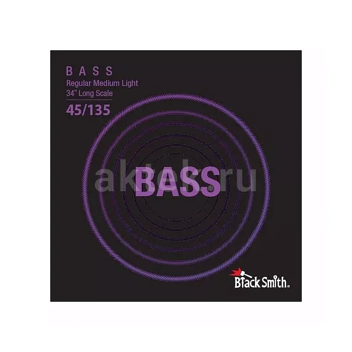 BlackSmith Bass Regular Medium Light 34" комплект струн пятиструнной бас-гитары