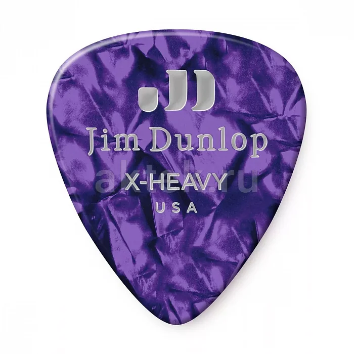 Dunlop 483P13XH Celluloid Purple Pearloid Extra медиаторы, целлулоид, extra heavy