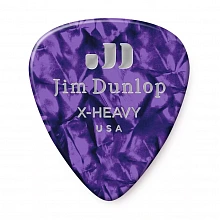 Dunlop 483P13XH Celluloid Purple Pearloid Extra медиаторы, целлулоид, extra heavy