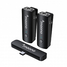 Maono WM600 C2 ультракомпактная двухканальная беcпроводная система