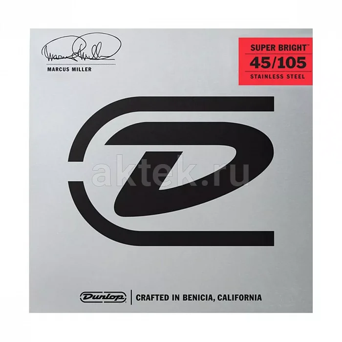 Dunlop DBMMS45105 Marcus Miller струны для бас-гитары, 45-105